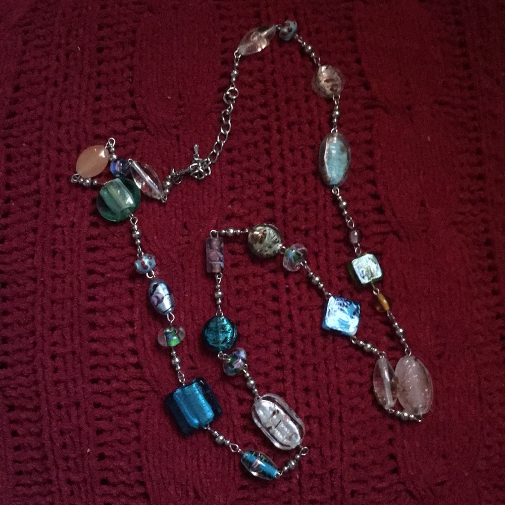 Sea glass colors necklace excel condition